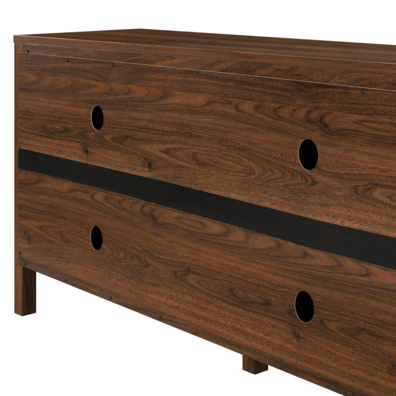 Mainstays 4-Door TV Console for TVa s up to 65a , Canyon Walnut Finish - Image 6
