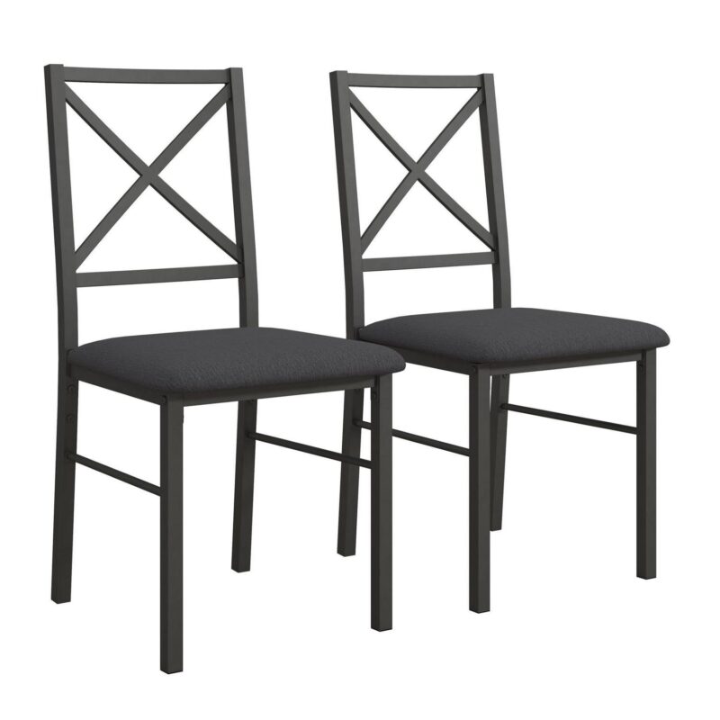 Mainstays 5-Piece Dining Table and Chair Set for 4, Black - Image 18