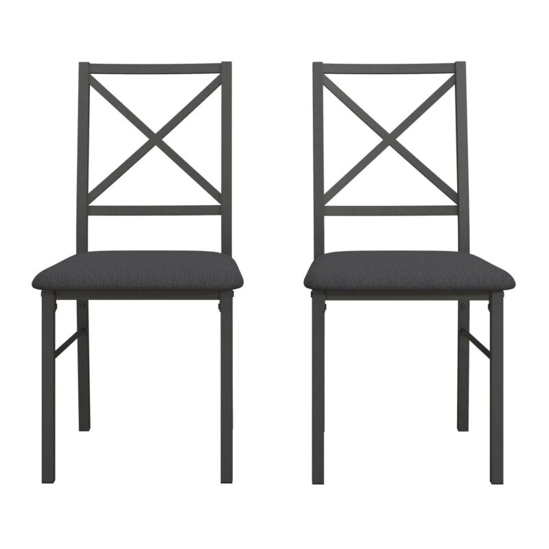 Mainstays 5-Piece Dining Table and Chair Set for 4, Black - Image 13