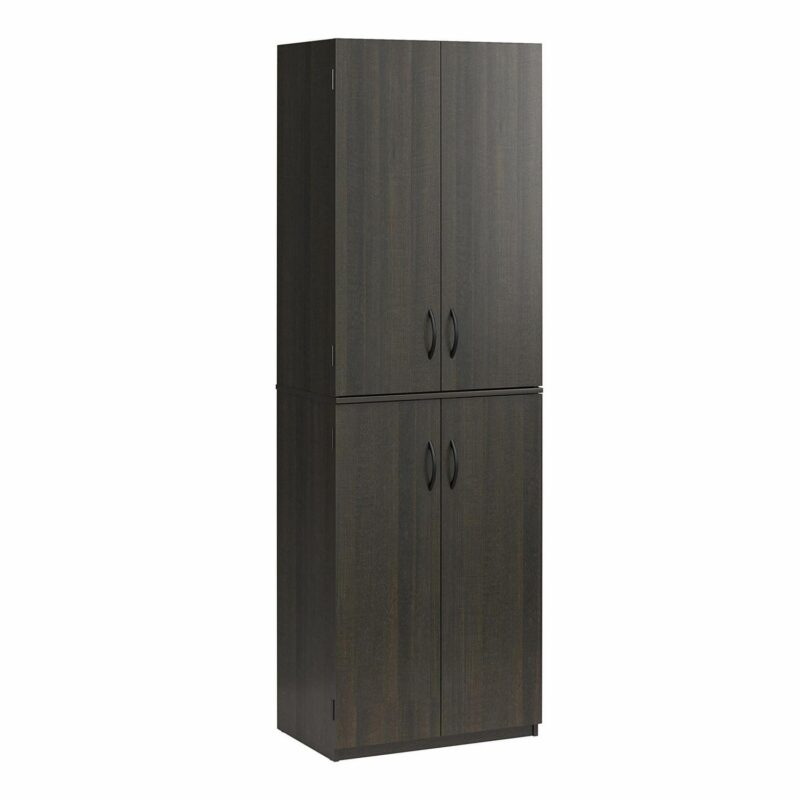 Mainstays 72  4-Door Storage Cabinet, Espresso - Image 6