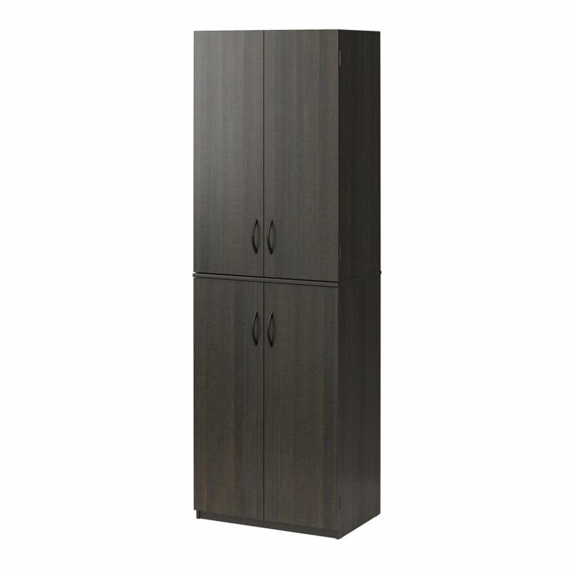 Mainstays 72  4-Door Storage Cabinet, Espresso - Image 5