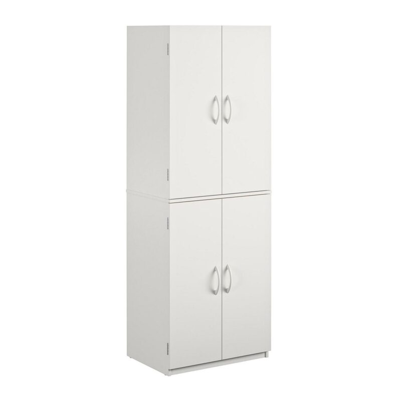Mainstays 72  4-Door Cabinet, White - Image 5