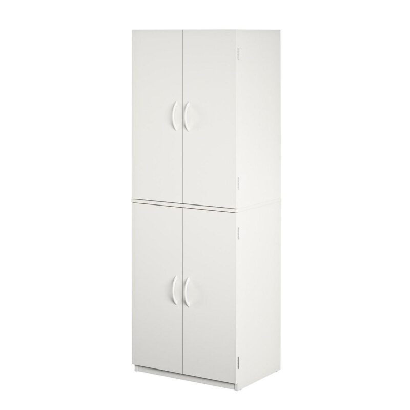 Mainstays 72  4-Door Cabinet, White - Image 13
