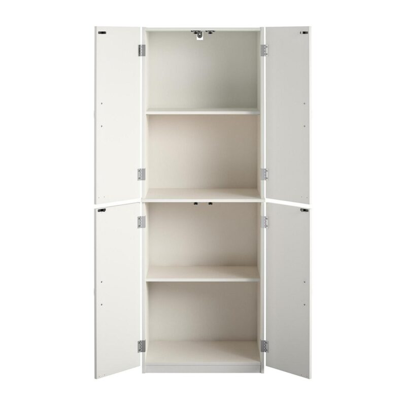 Mainstays 72  4-Door Cabinet, White - Image 6