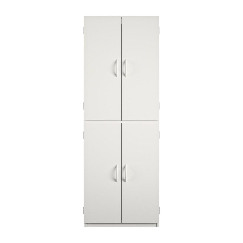 Mainstays 72  4-Door Cabinet, White - Image 14