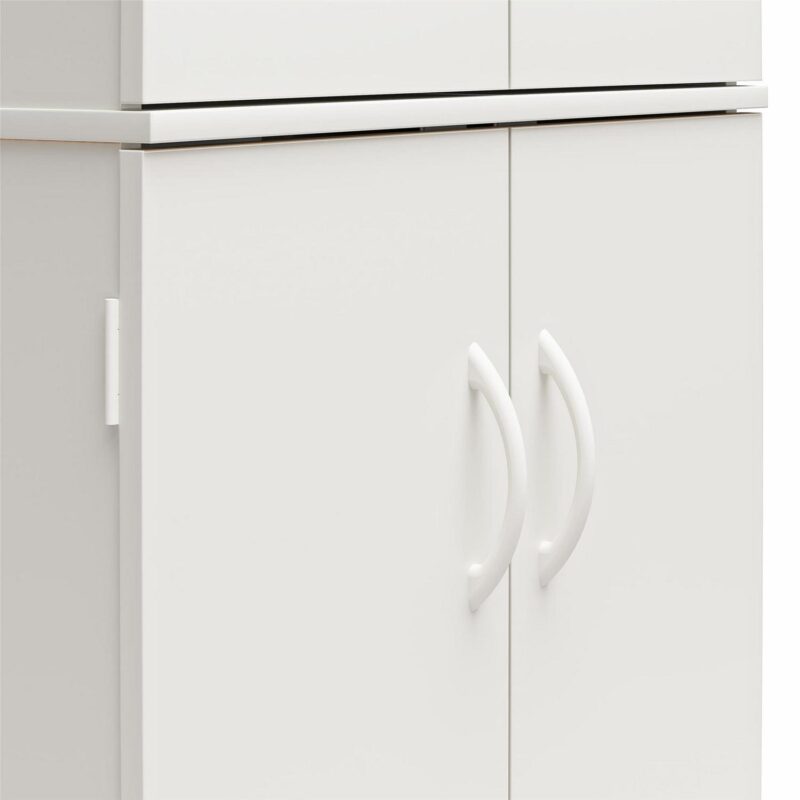 Mainstays 72  4-Door Cabinet, White - Image 8