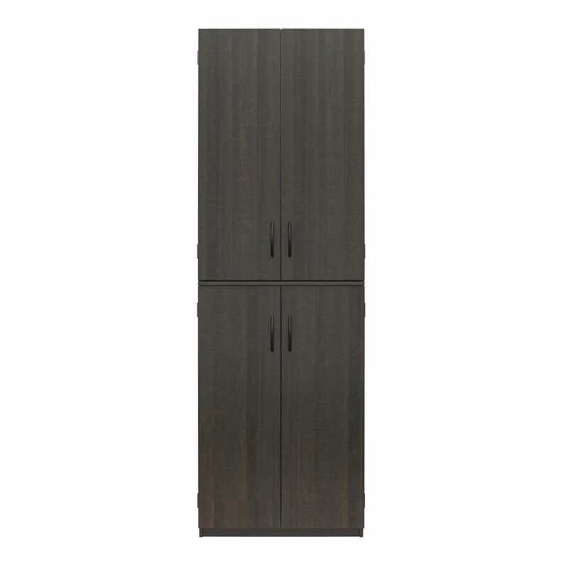 Mainstays 72  4-Door Storage Cabinet, Espresso - Image 4