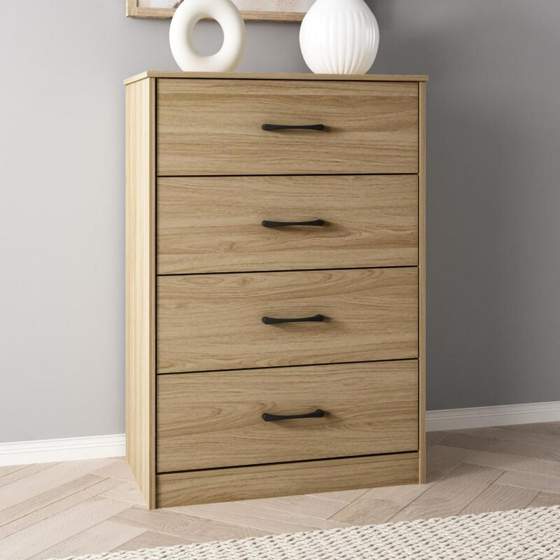 Mainstays Ardent 4 Drawer Dresser, Euro Oak - Image 8