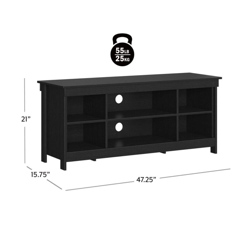 Mainstays Ardent No Tools Open Shelf TV Stand Console for TVs up to 50 , Black - Image 5