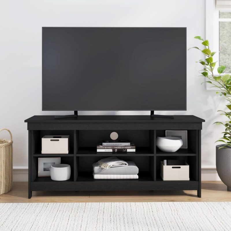Mainstays Ardent No Tools Open Shelf TV Stand Console for TVs up to 50 , Black - Image 8