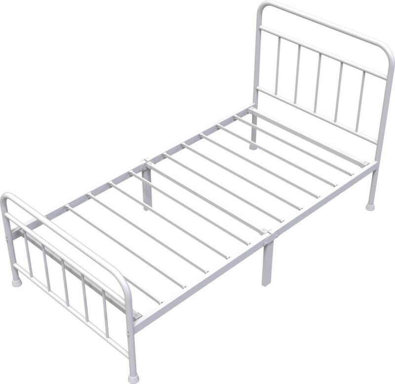 Mainstays Ardent Twin Metal Spindle Bed, White - Image 7