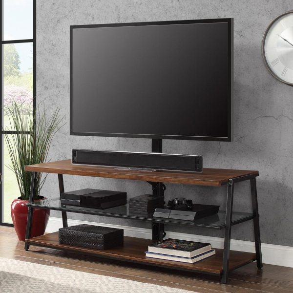 Mainstays Arris 3-in-1 TV Stand for TVs up to 70 , Canyon Walnut