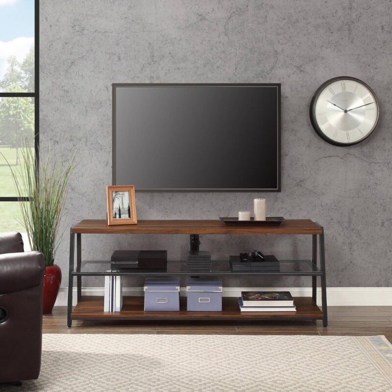 Mainstays Arris 3-in-1 TV Stand for TVs up to 70 , Canyon Walnut - Image 5