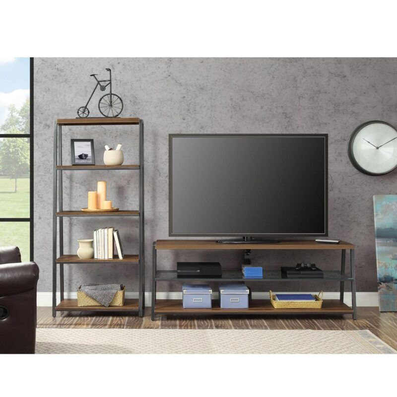Mainstays Arris 3-in-1 TV Stand for TVs up to 70 , Canyon Walnut - Image 7