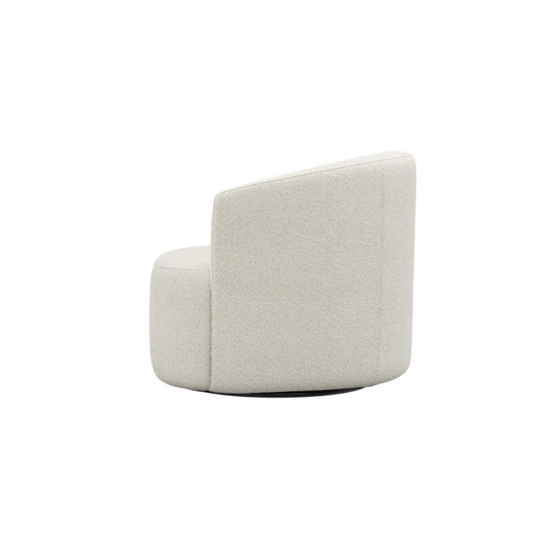 Mainstays Boucle Swivel Chair, Cream - Image 6