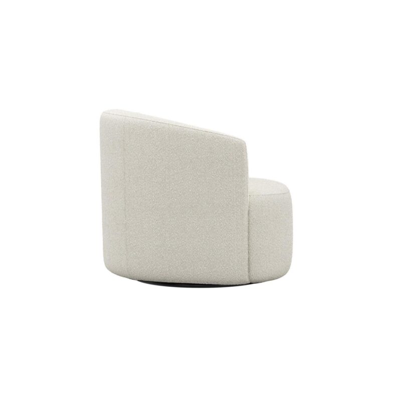 Mainstays Boucle Swivel Chair, Cream - Image 9