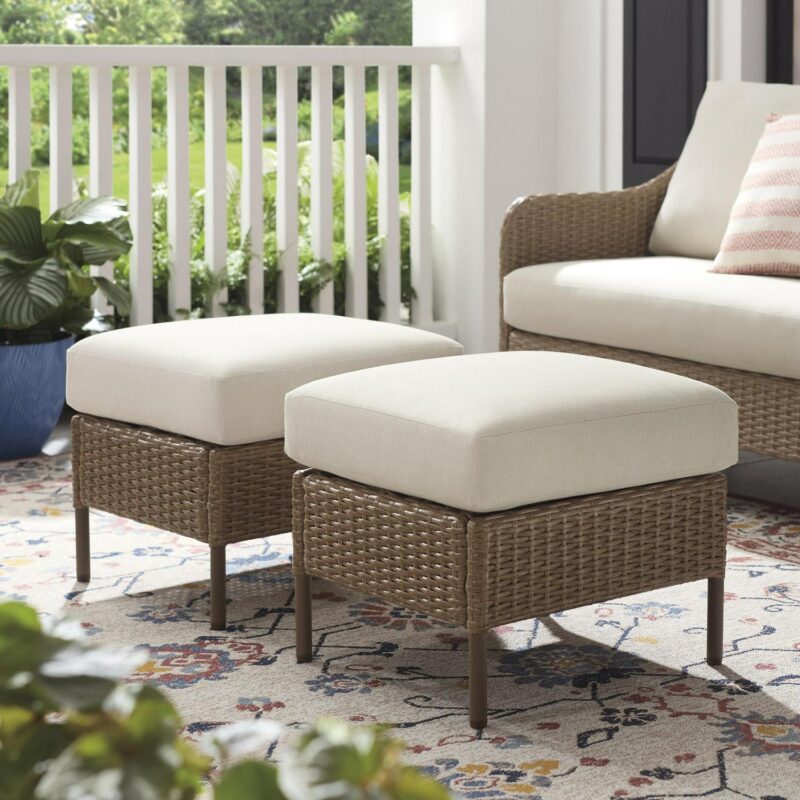Mainstays Chelsea 5-Piece Outdoor Furniture Conversation Set with Stationary Chairs - Image 11