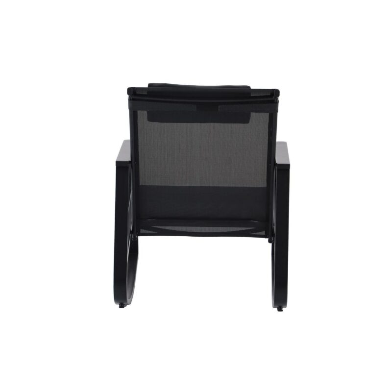 Mainstays Dashwood 3-Piece Steel Outdoor Rocker Chat Set, Black - Image 7