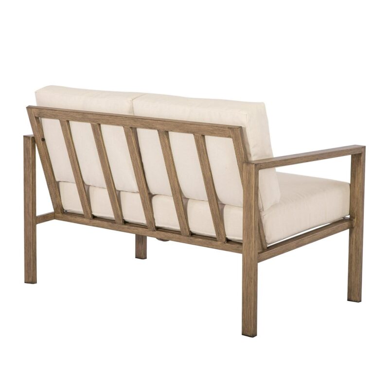 Mainstays Dashwood 4-Piece Outdoor Patio Conversation Set, Cream - Image 8