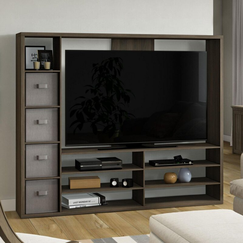 Mainstays Entertainment Center for TVs up to 55 , Brown - Image 2