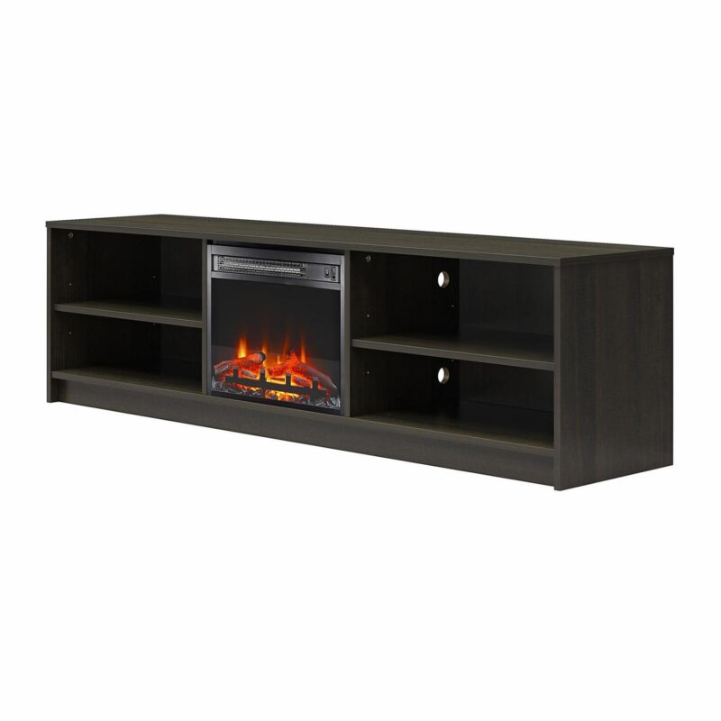 Mainstays Fireplace TV Stand, for TVs up to 75 , Espresso - Image 5