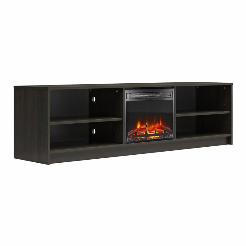Mainstays Fireplace TV Stand, for TVs up to 75 , Espresso - Image 3