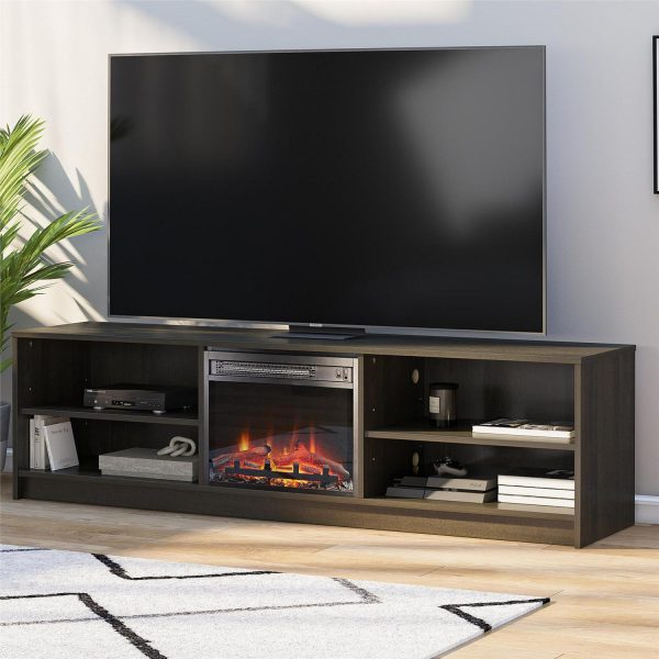 Mainstays Fireplace TV Stand, for TVs up to 75 , Espresso