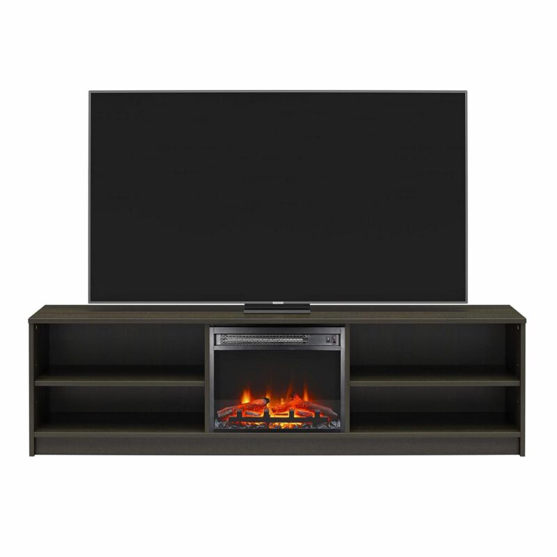 Mainstays Fireplace TV Stand, for TVs up to 75 , Espresso - Image 6