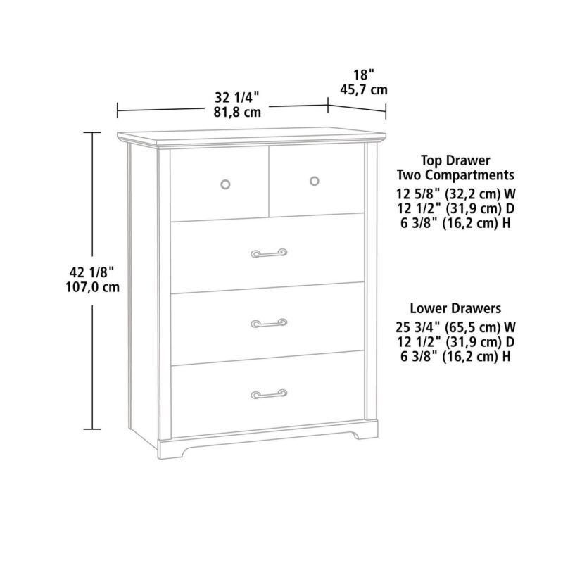 Mainstays Harrington 4 Drawer Dresser, White Finish - Image 12