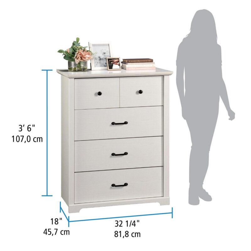 Mainstays Harrington 4 Drawer Dresser, White Finish - Image 6