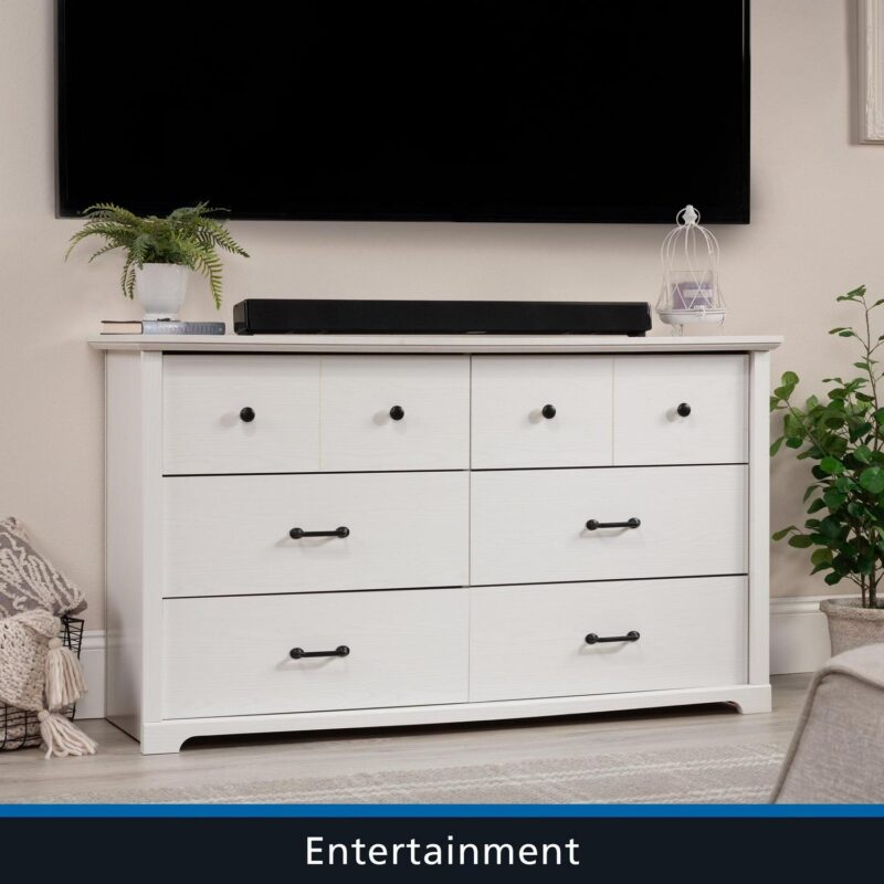 Mainstays Harrington 6 Drawer Dresser, White Finish - Image 4
