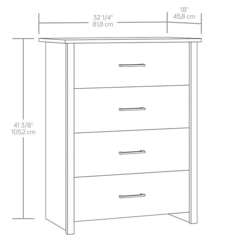 Mainstays Hillside 4-Drawer Dresser, White Finish - Image 12
