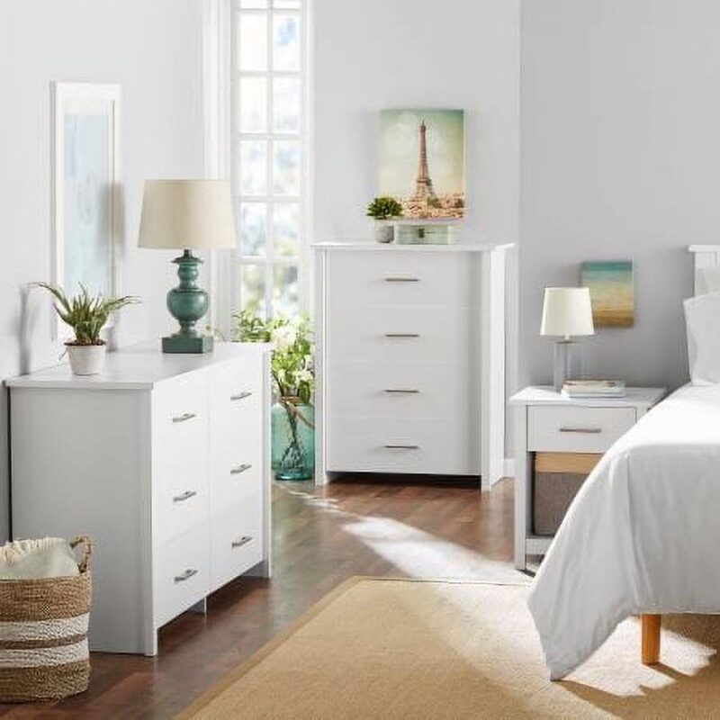 Mainstays Hillside 4-Drawer Dresser, White Finish - Image 10