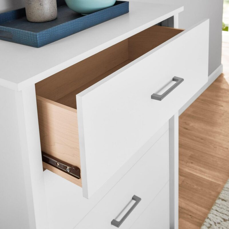 Mainstays Hillside 4-Drawer Dresser, White Finish - Image 3