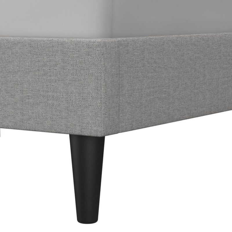 Mainstays Hillside Diamond Tufted Upholstered Queen Platform Bed, Gray - Image 13