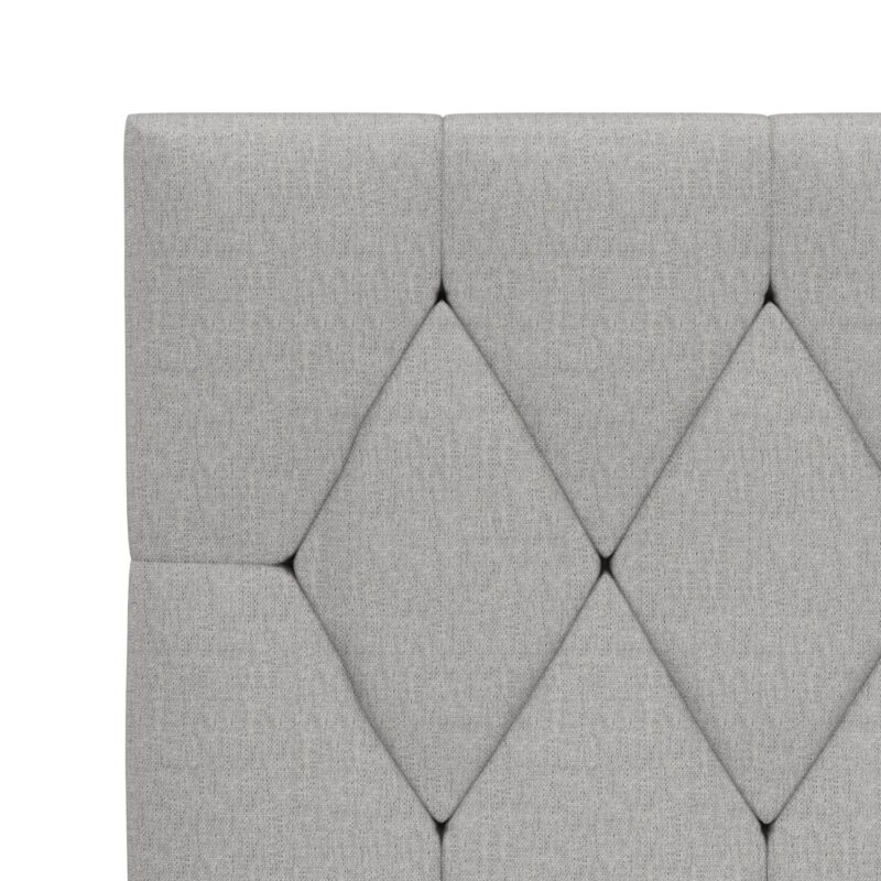 Mainstays Hillside Diamond Tufted Upholstered Queen Platform Bed, Gray - Image 12
