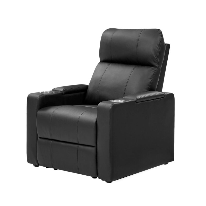 Mainstays Home Theater Recliner with USB charging ports, Faux Leather, Multiple Finishes - Image 8