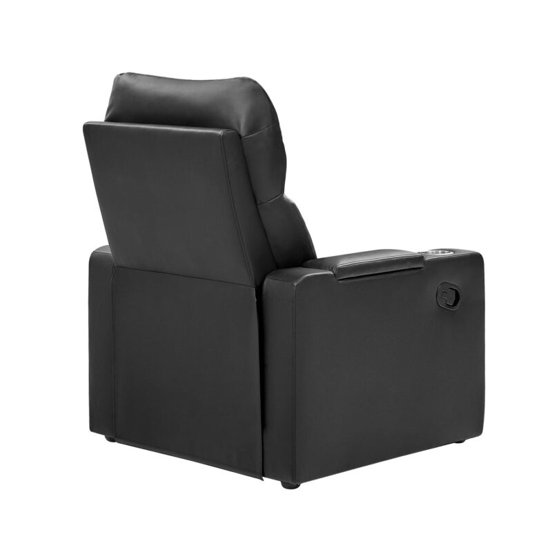 Mainstays Home Theater Recliner with USB charging ports, Faux Leather, Multiple Finishes - Image 11