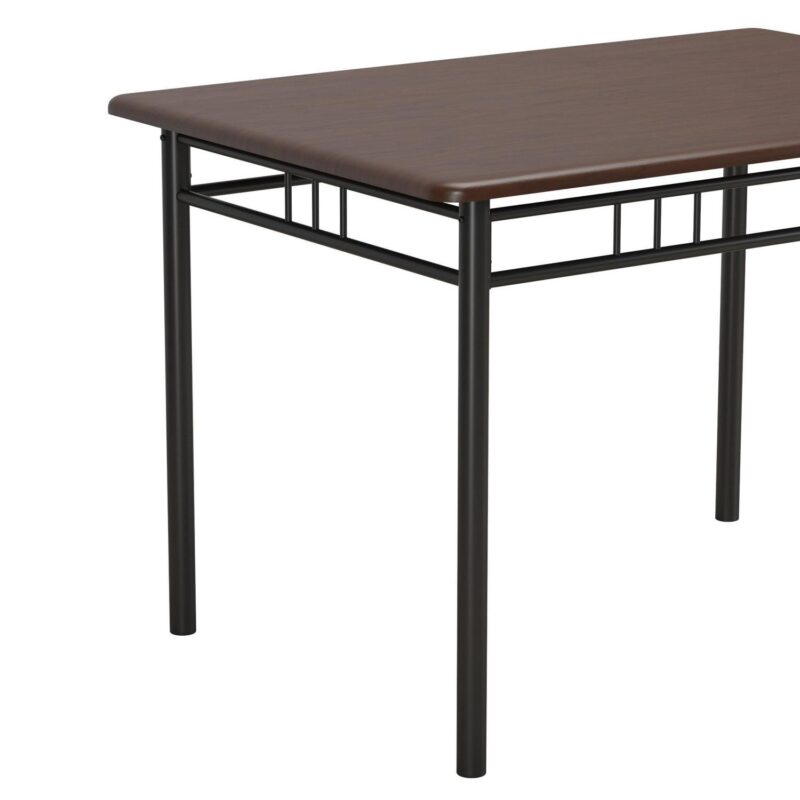Mainstays Louise Traditional 5-Piece Wood and Metal Dining Set, Deep Walnut - Image 17
