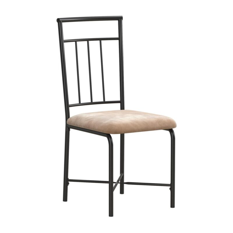 Mainstays Louise Traditional 5-Piece Wood and Metal Dining Set, Deep Walnut - Image 7