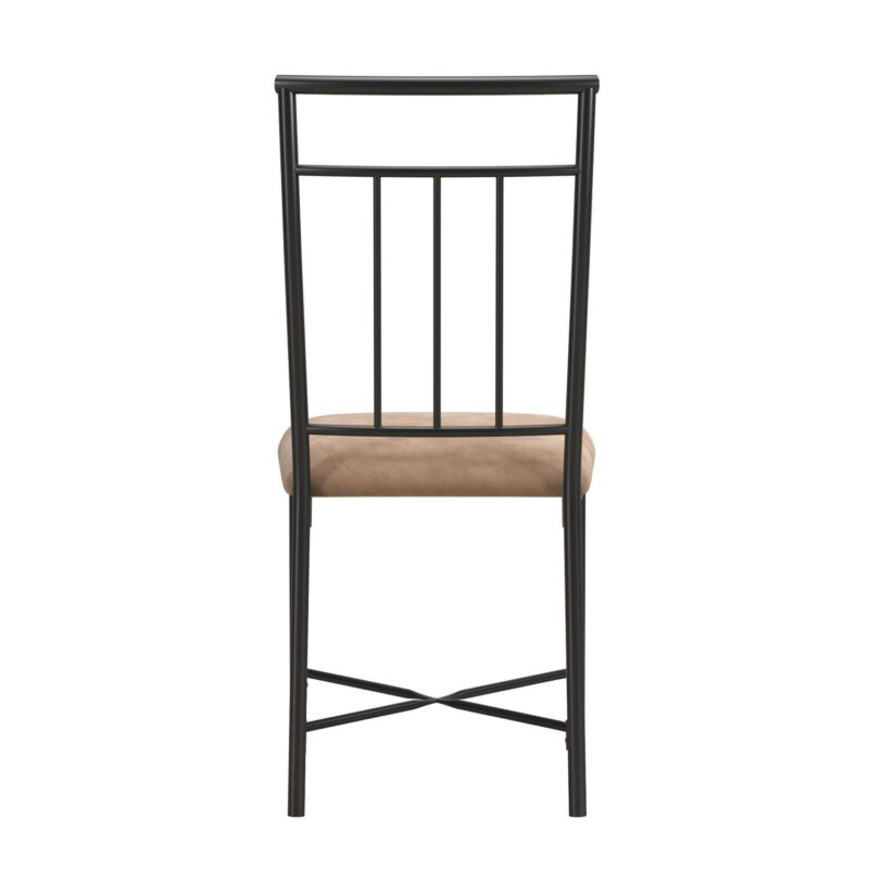 Mainstays Louise Traditional 5-Piece Wood and Metal Dining Set, Deep Walnut - Image 14