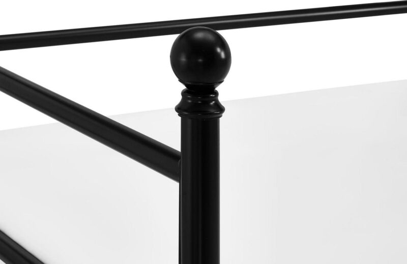 Mainstays Modern Metal Daybed with Trundle, Twin Size Frame, Black - Image 15