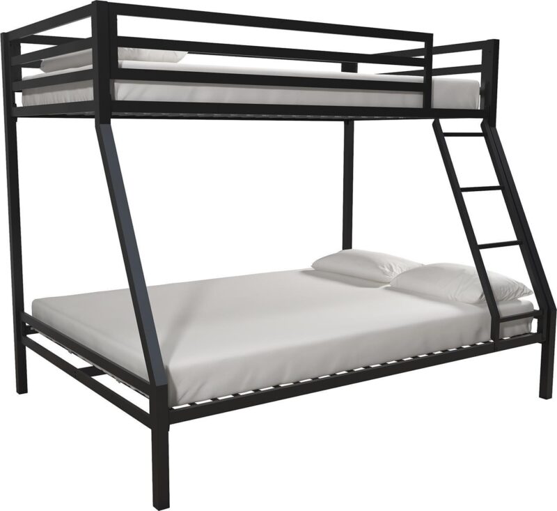 Mainstays Premium Twin over Full Metal Bunk Bed, Black - Image 7