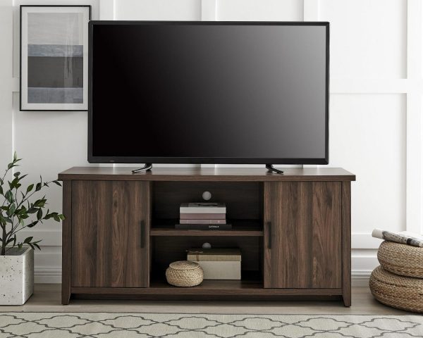 Mainstays TV Stand for TVs up to 65 , Canyon Walnut