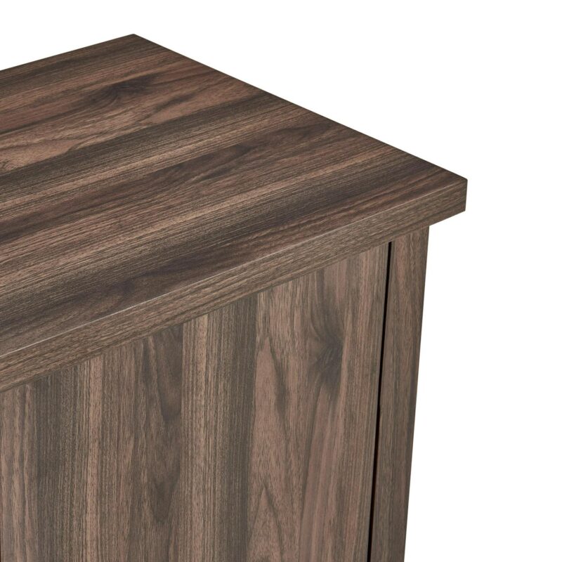 Mainstays TV Stand for TVs up to 65 , Canyon Walnut - Image 3
