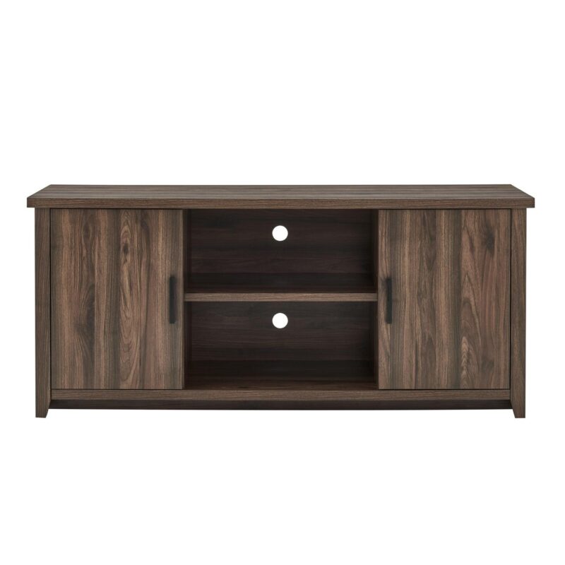 Mainstays TV Stand for TVs up to 65 , Canyon Walnut - Image 2