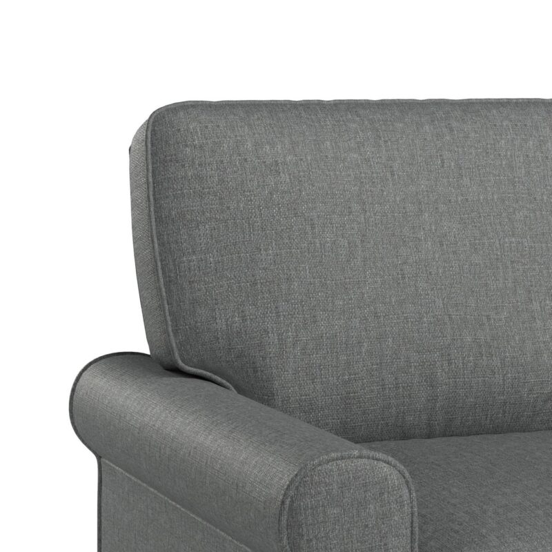 Mainstays Tatum Twin Sleeper 56.25  Loveseat, Dark Gray - Image 14