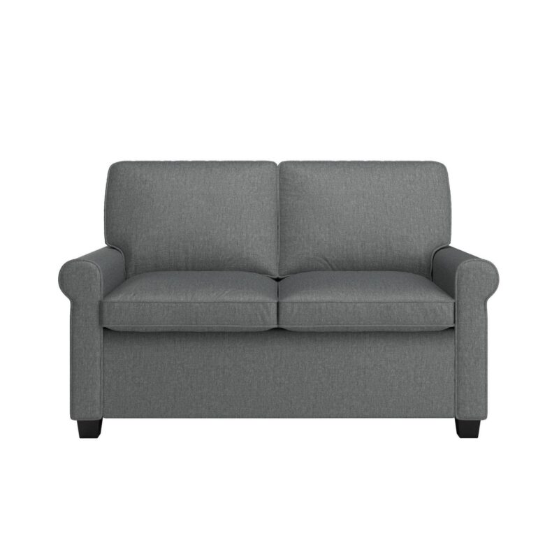 Mainstays Tatum Twin Sleeper 56.25  Loveseat, Dark Gray - Image 7