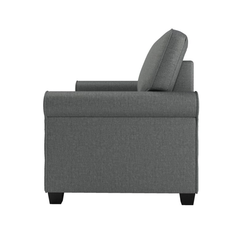 Mainstays Tatum Twin Sleeper 56.25  Loveseat, Dark Gray - Image 11