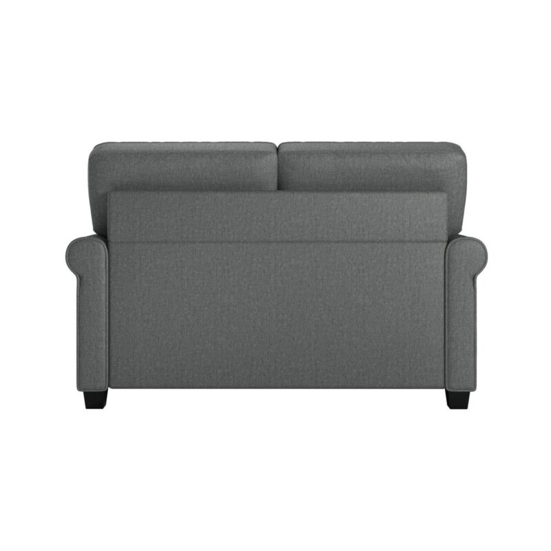 Mainstays Tatum Twin Sleeper 56.25  Loveseat, Dark Gray - Image 10